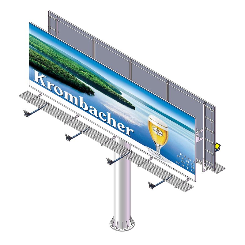 YEROO-B-002 Double sided front-light ground stand billboard (straight)