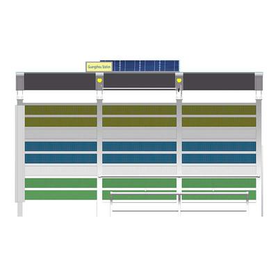 YR-BS-0005 Outdoor steel structure solar powered bus shelter YR-BS-0005