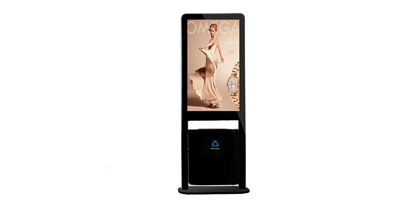 YEROO-Find Digital Signage Totem Indoor Lcd Display Screen With Trash Can |