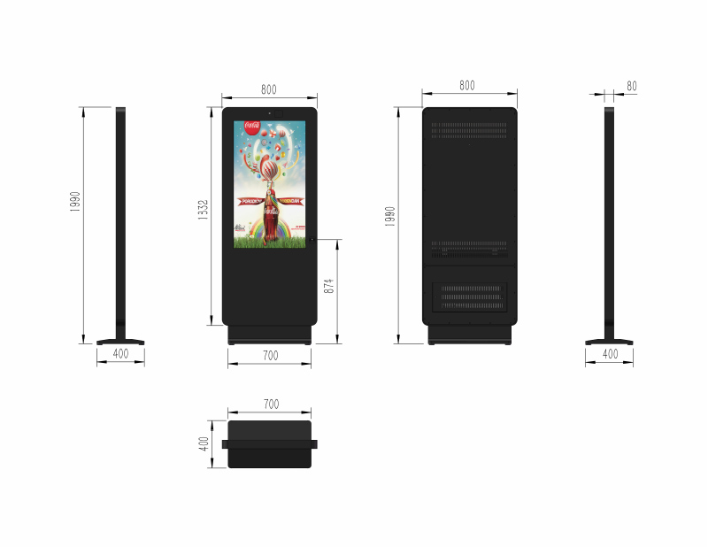 YEROO-Lcd Advertising Player | Indoor Smart Kiosk Lcd Screen With Nfc - Yeroo-4