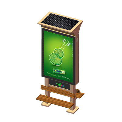 YR-SLB-0004 Double sided solar power light box with chair