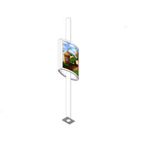 Outdoor light pole display advertising double sided Lightpost