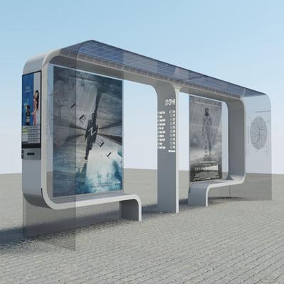 YR-BS-0030 High Quality Solar Bus Stop Shelter for Sale