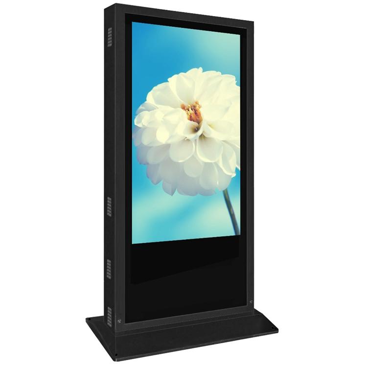 65 inch outdoor floor stand single side no touch LCD kiosk